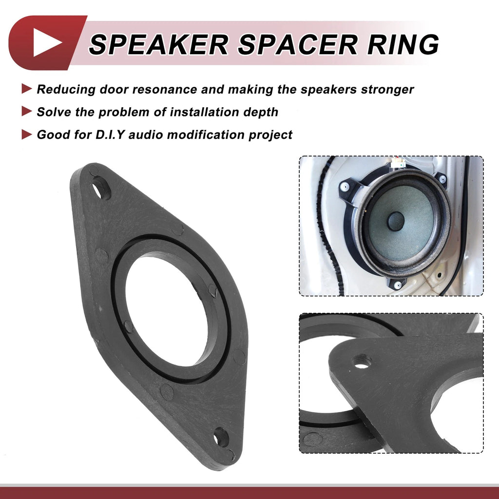 2X Speaker Spacer Ring Adaptor for Toyota Tacoma (2005–2023) 1.5"