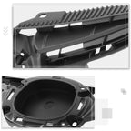 Matte Gray Horizontal Slat Grille for Mazda 2 (2011–2014) w/Badge Slot