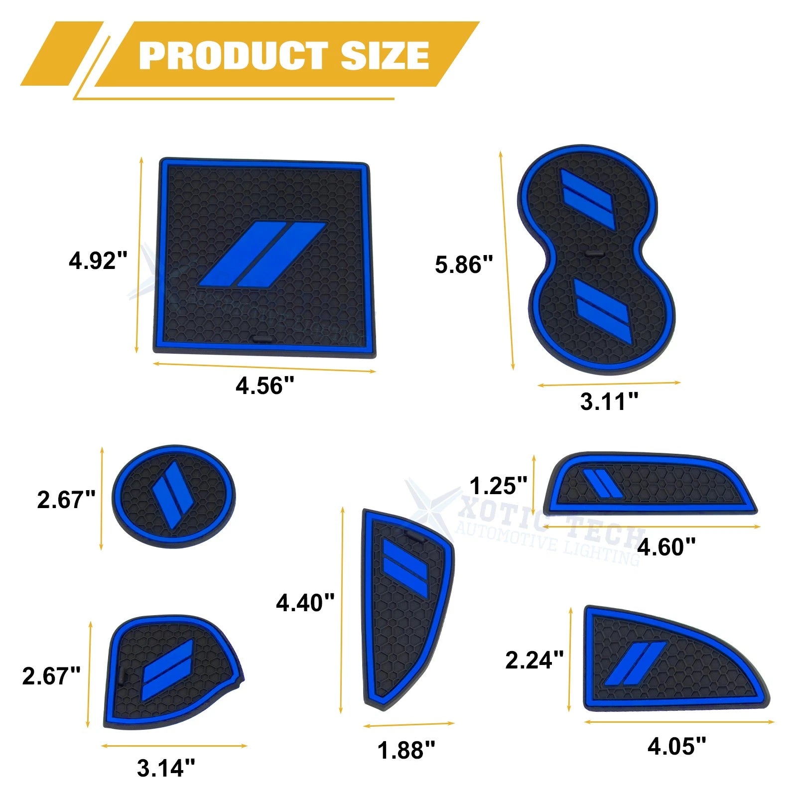 Car Interior Anti-Dust Mats Accessories for Dodge Challenger (2015-2023)