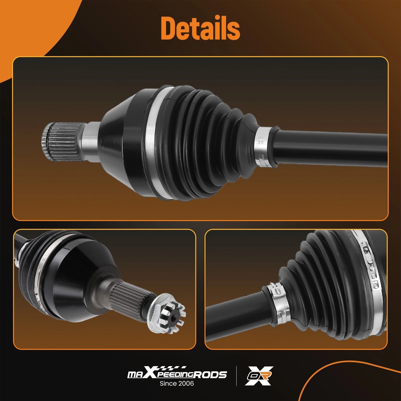 1x Rear CV Axle for Can-Am Maverick X3 (2017-2023)