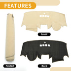 Dashboard Cover for Ford Fiesta MK7 (2009–2017) Dash Mat Carpet Beige