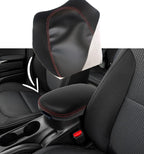 Center Console Armrest Cover for Kia Soul (2014–2019) Red Stitch