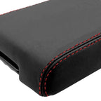Leather Synthetic Console Armrest Cover for Dodge Nitro (2007–2011) Red Stitch