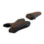 Rider Driver & Passenger Seats for Yamaha YZF R1 (2007–2008) Black Orange