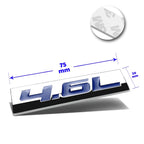 Set of 2 Polished Metal 3D Decals for Ford Mustang (1996–2010)