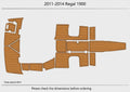 EVA Pads Faux Teak Flooring Mats for Regal 1900 EL (2012)
