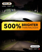 2X H1 6500K 40000LM CSP LED Headlight Bulb Kit for High Low Beam