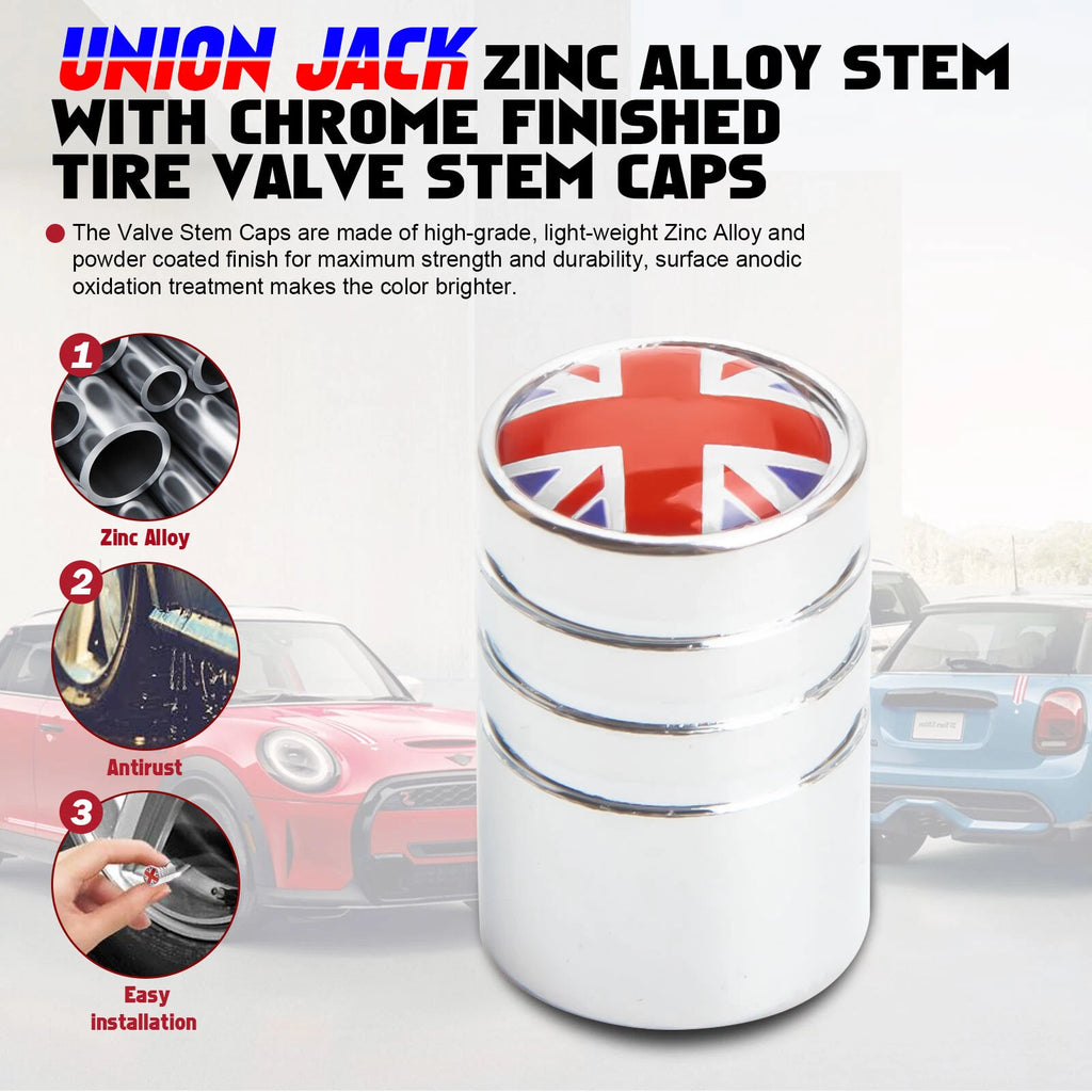 UK Flag Style Grill Badge Holder Sticker for Mini Cooper (-)