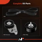 3X Serpentine Belt Drive Component Kit for Chevy Avalanche 2500 (2002-2006)