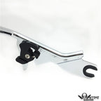 Chrome Gear Skull Backrest Sissy Bar Docking for Harley Touring FLHR (2014–2019)