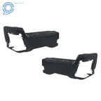 Black Rear Bumper End Caps for Ford F-250 F-350 F-450 (2023–2025)