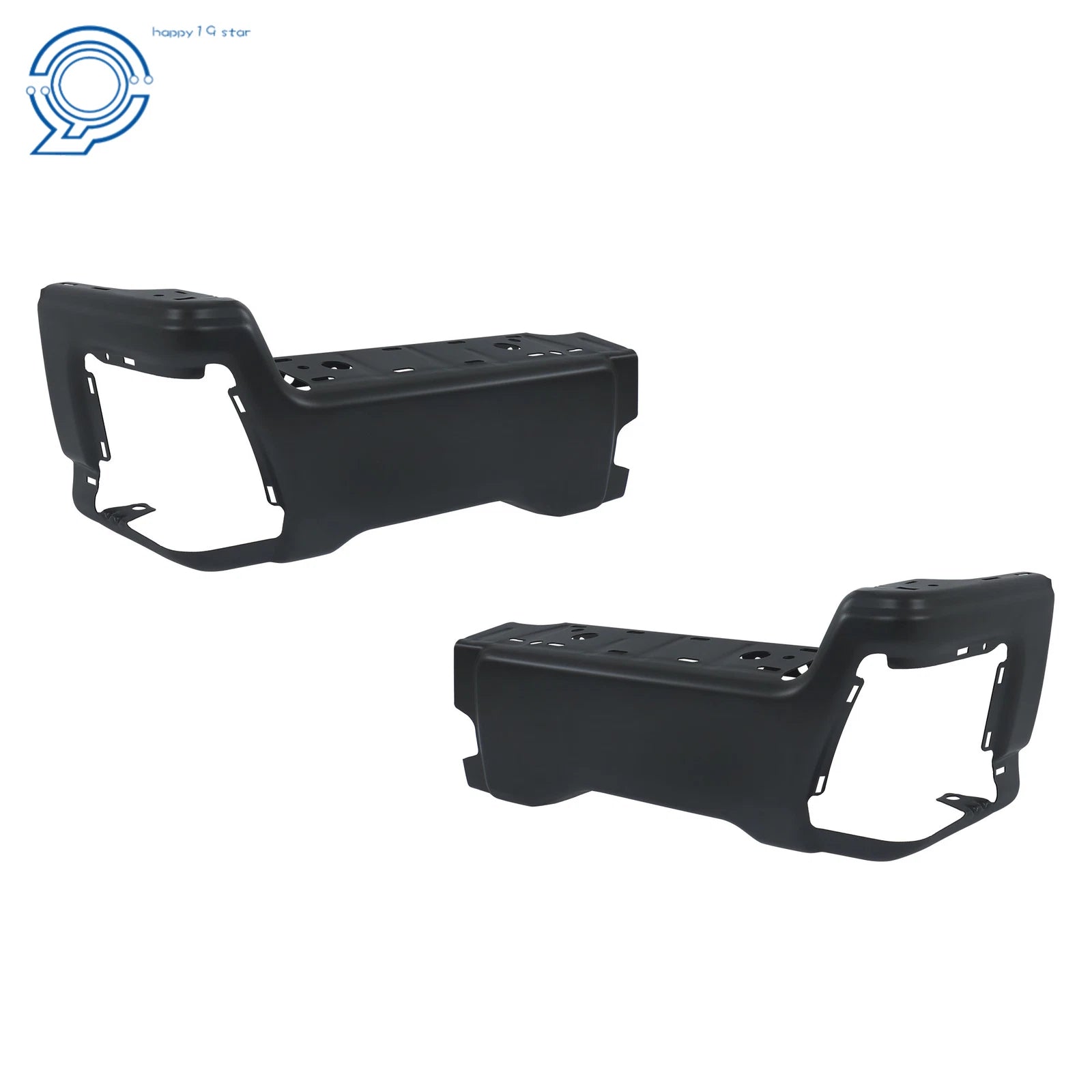 Black Rear Bumper End Caps for Ford F-250 F-350 F-450 (2023–2025)