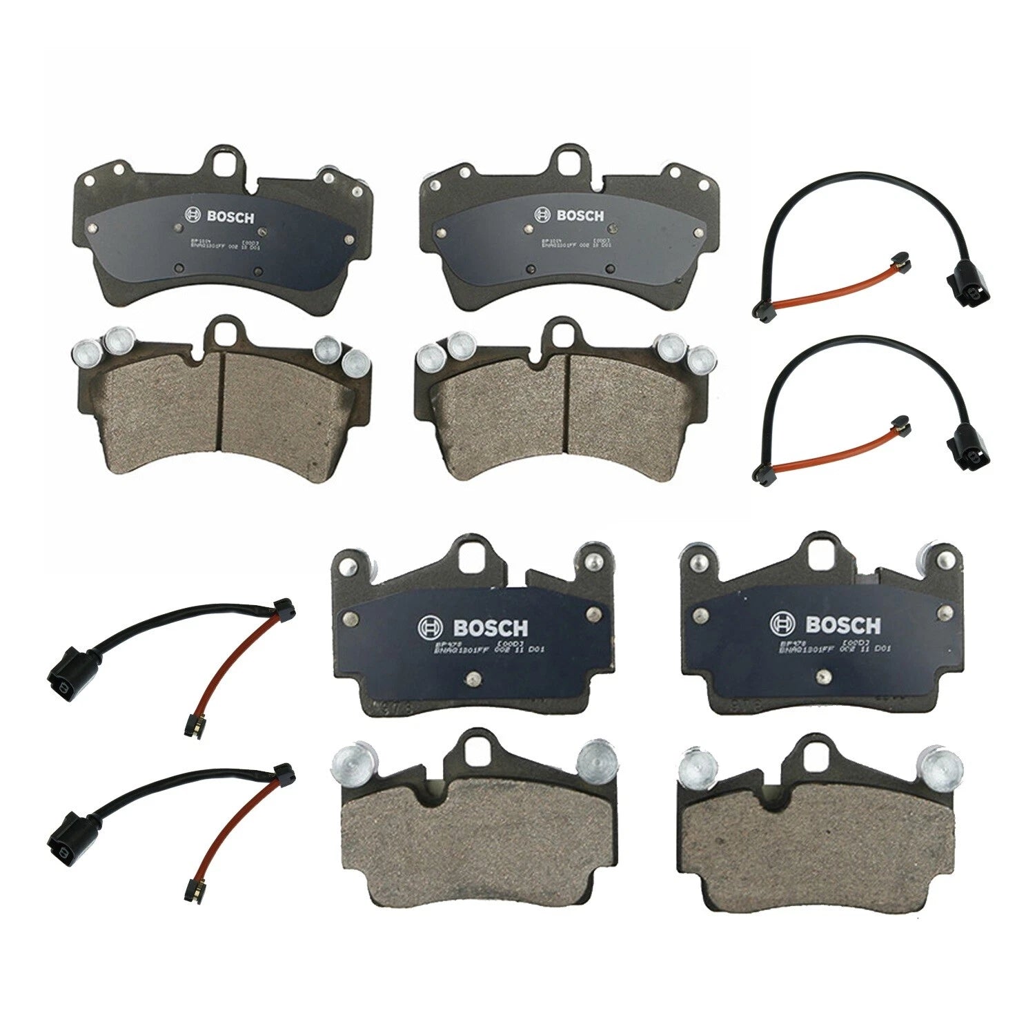 Disc Brake Pad & Sensors Kit for Audi Q7, Porsche Cayenne, VW Touareg (2007–2018)
