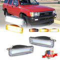 2X Clear Switchback LED Front Bumper Signal Lights for Toyota T100 (1993–1998)