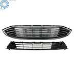 Front Bumper Grille Assembly Chrome for Ford Fusion (2017-2018)