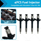 Set of 4 Fuel Injectors for Mitsubishi Triton Challenger (2008–2015) 095000-9560