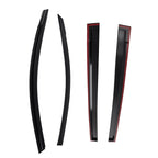 Set of 4 Black Rain Window Visors for Toyota Sienna (2011–2020)