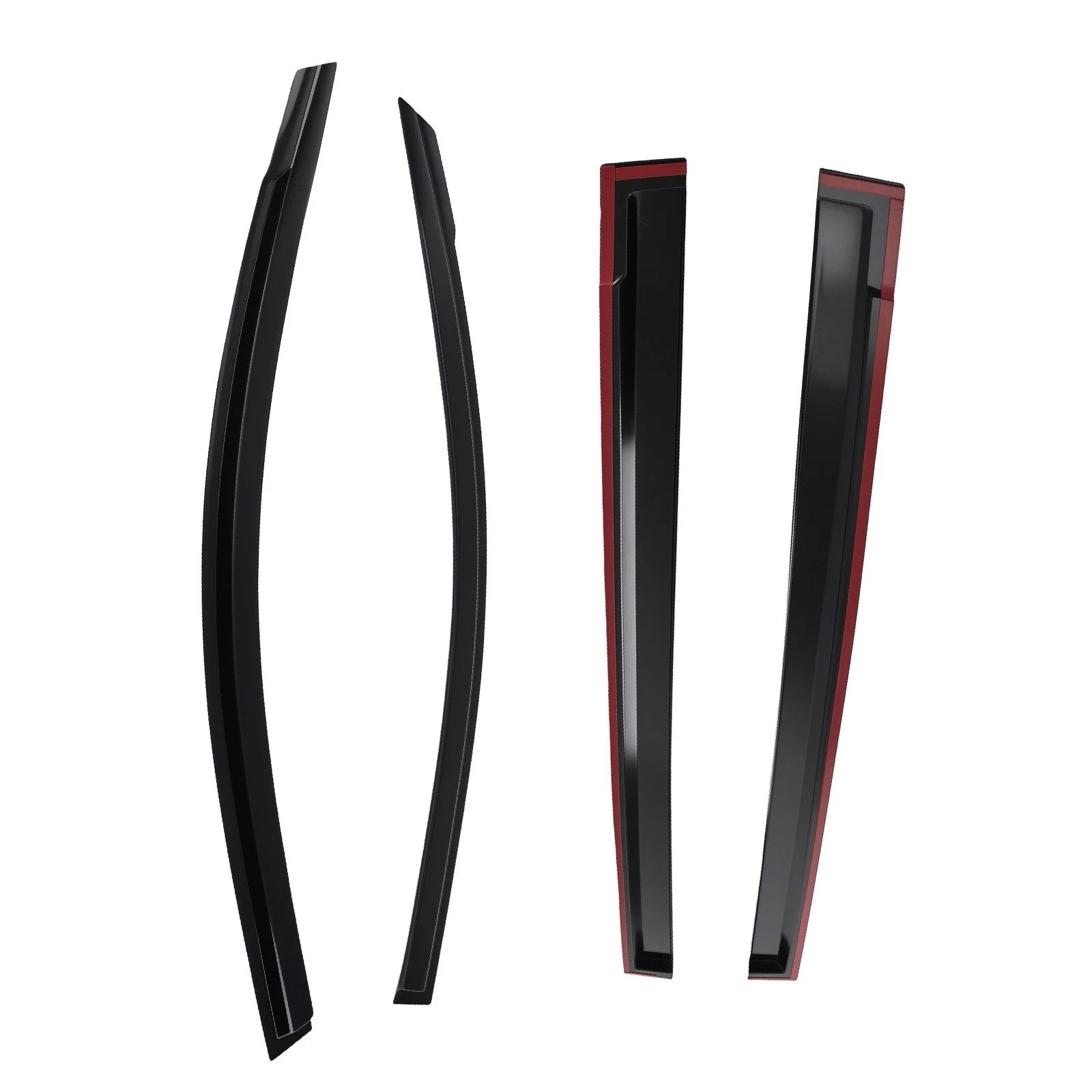 Set of 4 Black Rain Window Visors for Toyota Sienna (2011–2020)