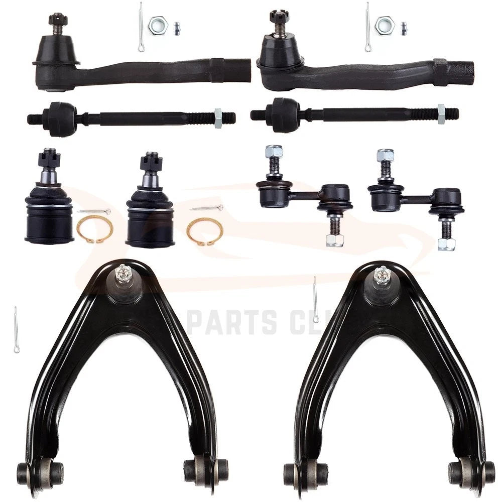 Set of 10 Front Control Arms Tie Rods Ball Joints Sway Bars for Honda CR-V (1997–2001)