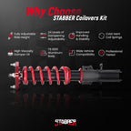 STABBER Coilovers 24 Step Damper Suspension Kit for Ford Mustang (2015–2023)