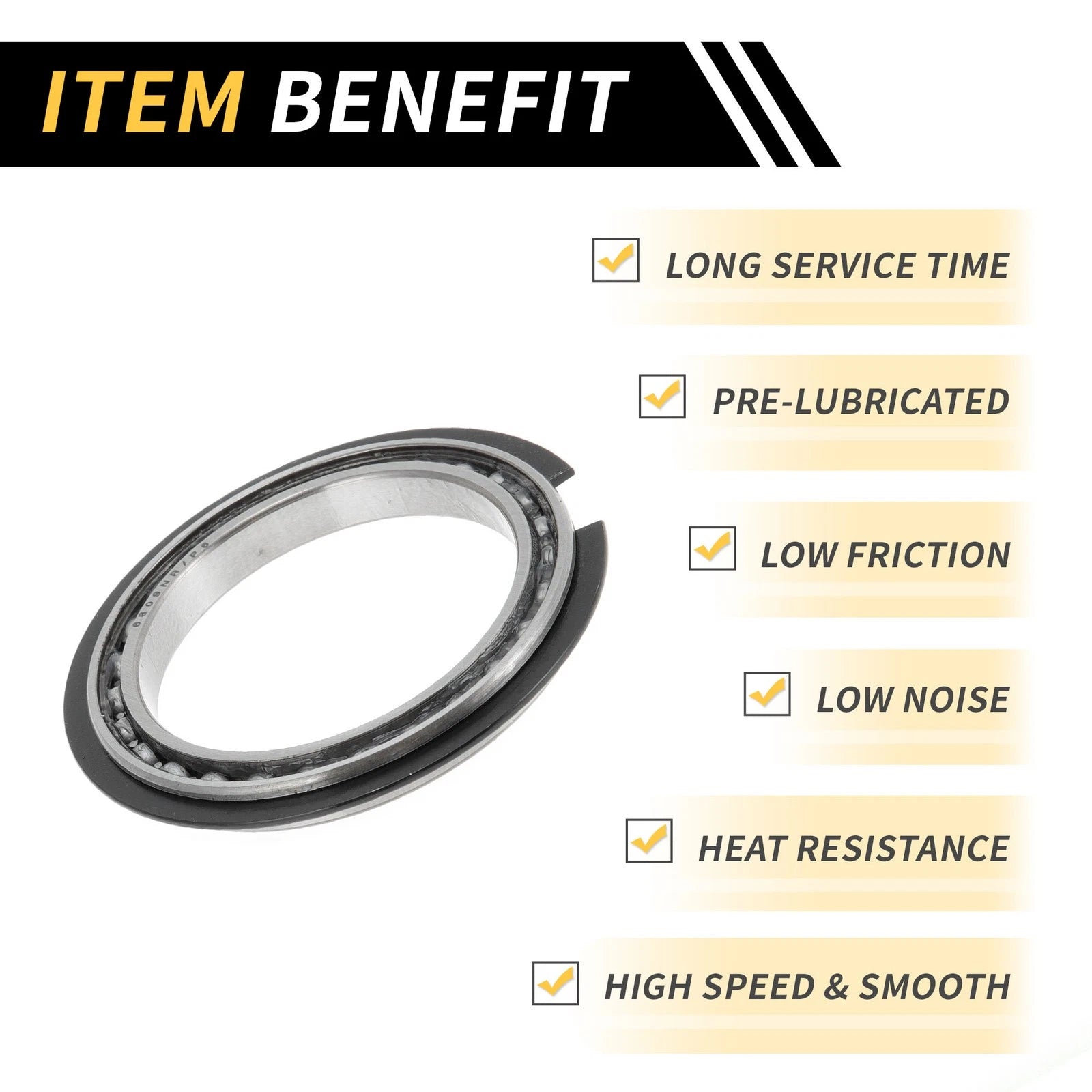 Deep Groove Ball Bearing P6 for Scooter Skateboard Wheel (45x58x7mm)