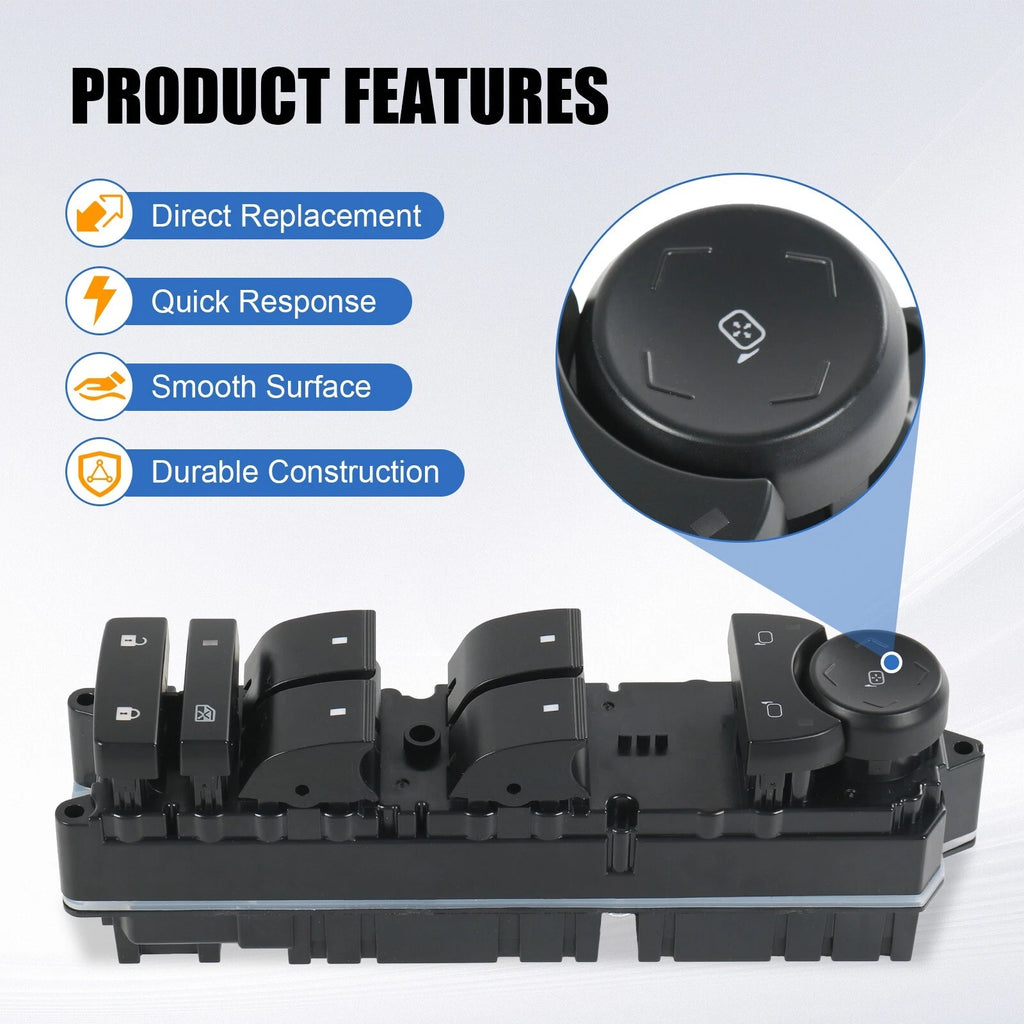 Front Left Power Window Switch for Chevy Silverado 1500 GMC Yukon (2007-2014)