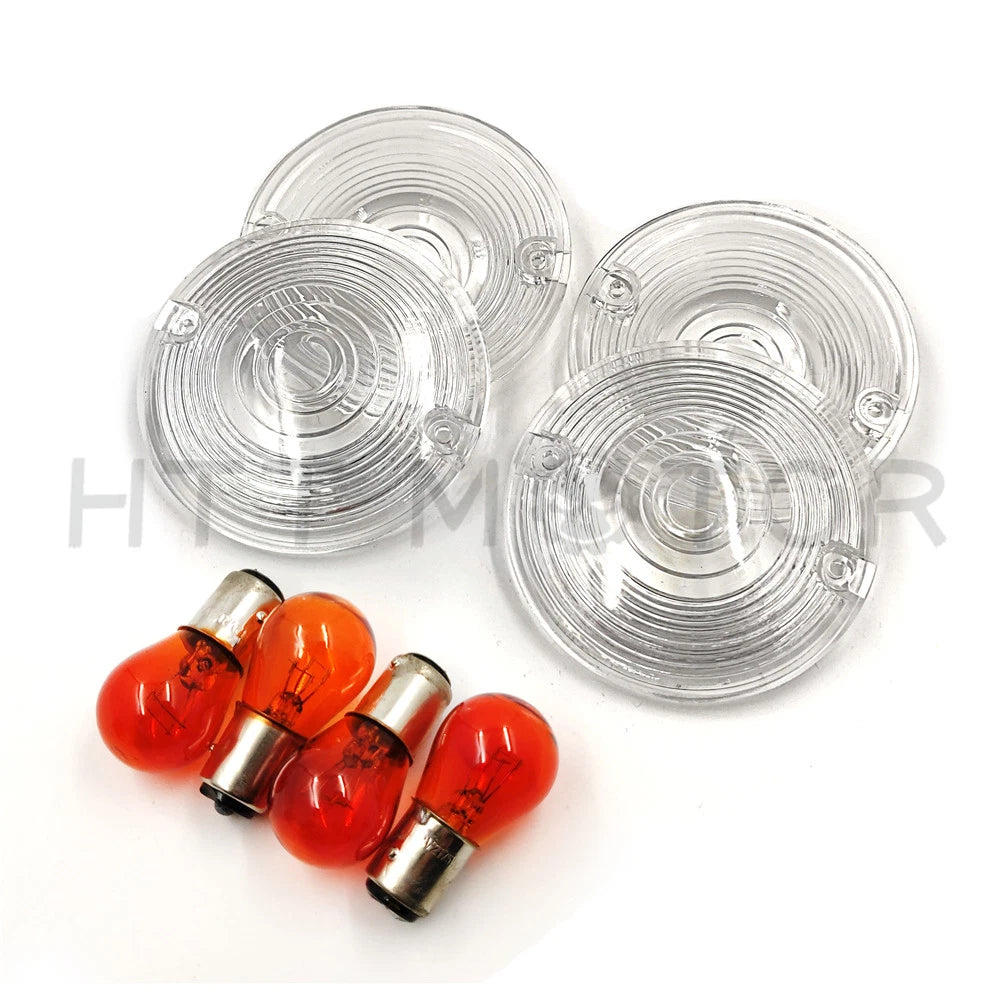 Flat Turn Signal Lens for Harley Davidson Electra Glide, Road King (1986–2012)