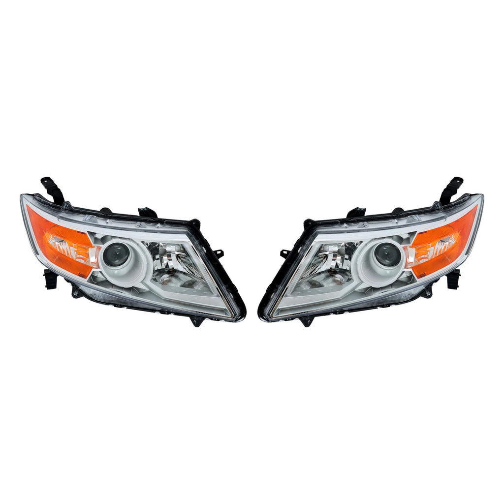 Pair Headlight Assemblies for Honda Odyssey (2011–2017) Halogen