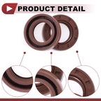 2X Oil Seal Rotary Shaft Seal FKM Rubber 17x30x8mm for Various Models
