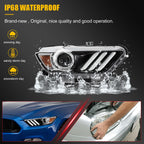 LED DRL Headlight Right Side for Ford Mustang (2015–2017)