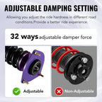 Coilovers Suspension Set for Nissan Versa (2007–2012) Adj. Height & Damping