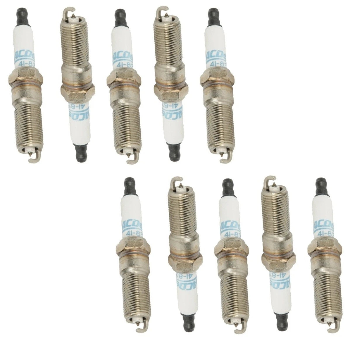 Set of 10 Double Platinum Spark Plugs for Dodge Viper SRT (2003–2017)