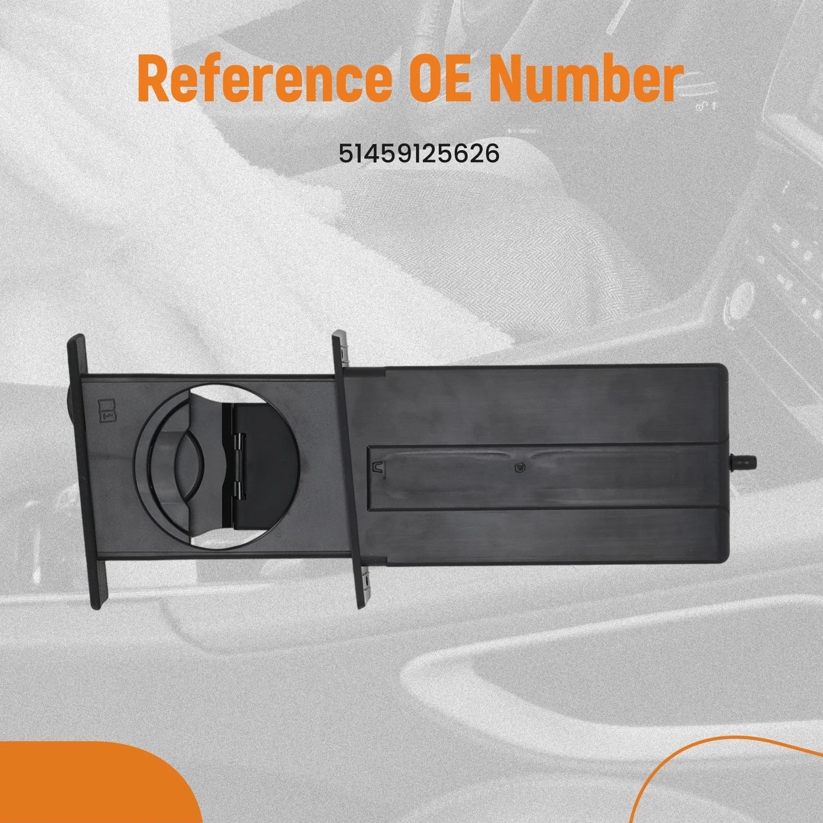 Left Cup Holder for BMW 525i 528i 530i 535i M5 (2004–2010) 51459125626