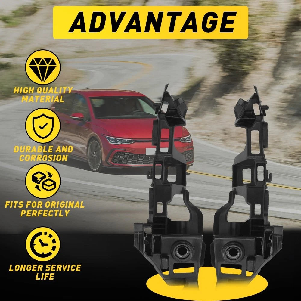 Set of 2 Front Bumper Retainer Brackets for Volkswagen GTI Golf (2015–2017)