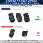 Soft Exact Fit Folding Key Shell Case for VW Beetle Golf (2015-2019)