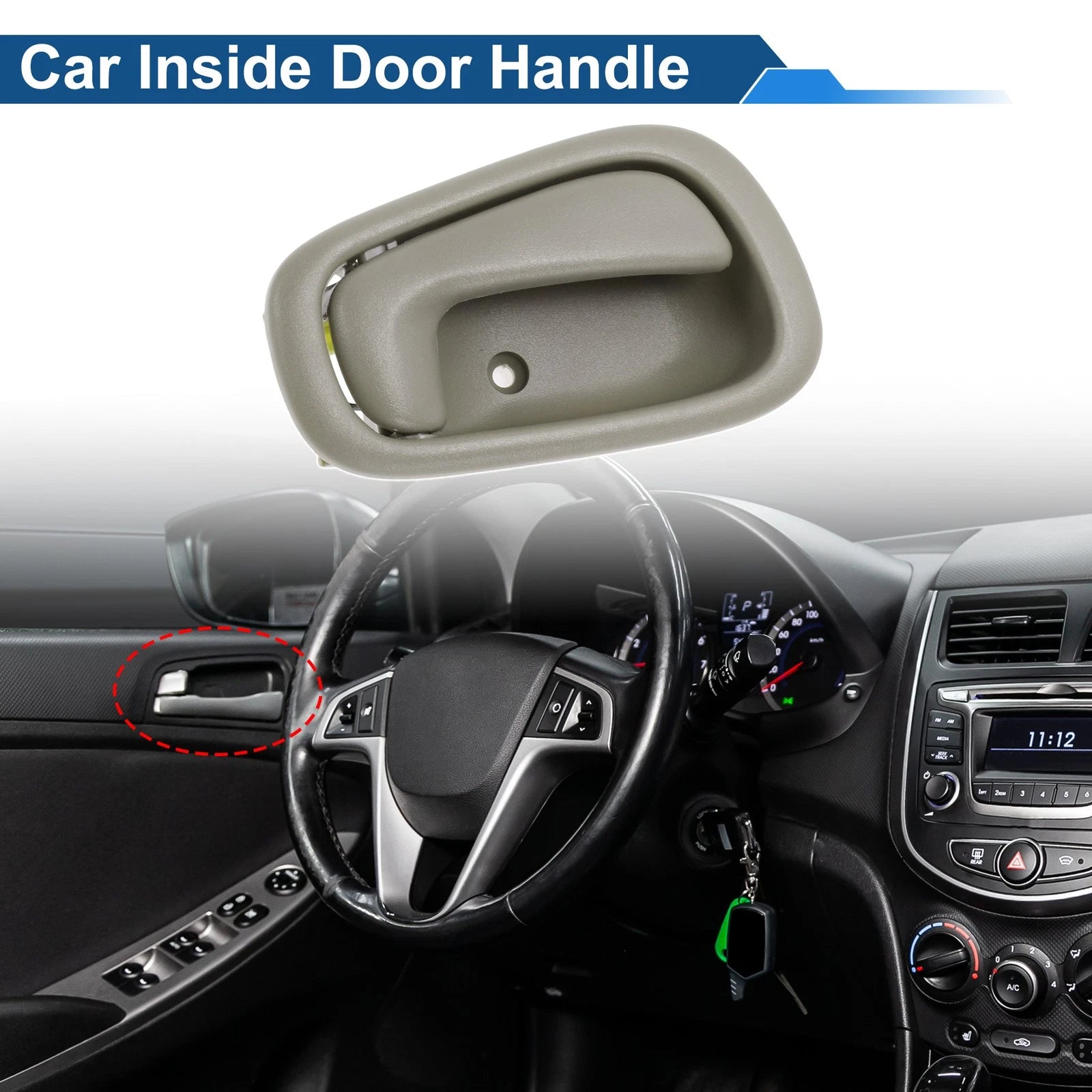 Front Driver Side Interior Door Handle for Toyota Corolla (1998–2002) No. 6920502050