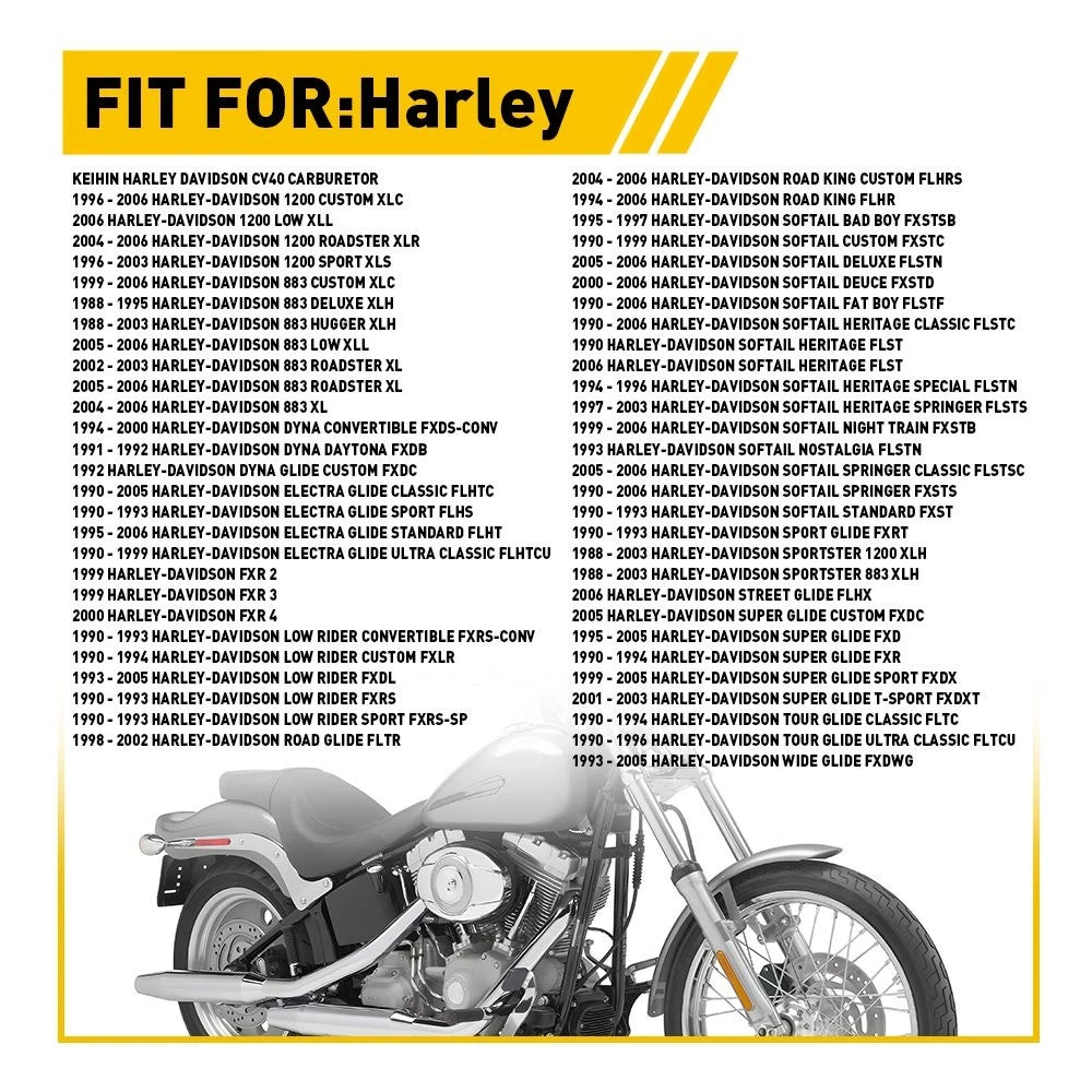 Carburetor Rebuild Kit for Harley Davidson CV40 (1999–2004)
