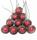 Set of 10 Red LED Marker Clearance Lights for Trailer/Truck/RV (24033)