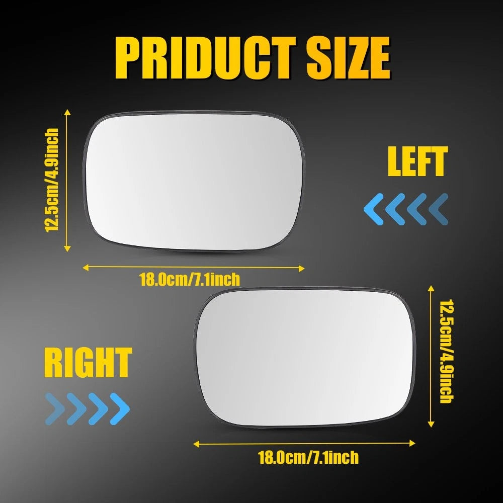 Heated Mirror Glass Assembly for Volvo XC70 XC90 (2003–2006)