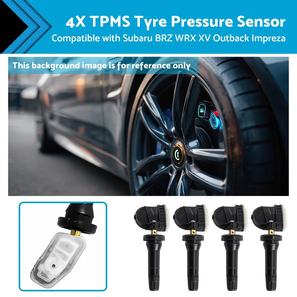 4X Tyre Pressure Sensors for Subaru Outback WRX XV Impreza (2017–2024)