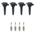 Set of 4 Ignition Coils & Spark Plugs for Dodge Avenger (2008–2014)