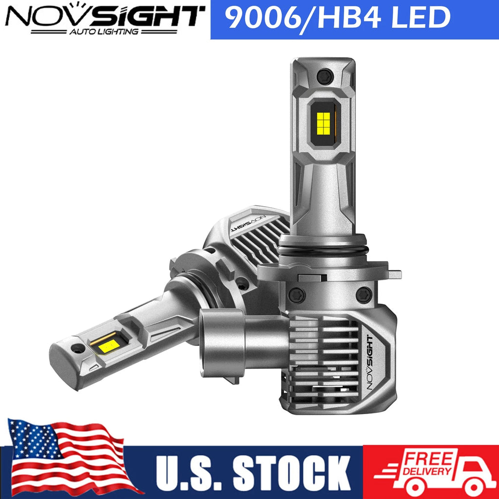 2X 9006 HB4 LED Headlight Bulbs for 6500K White