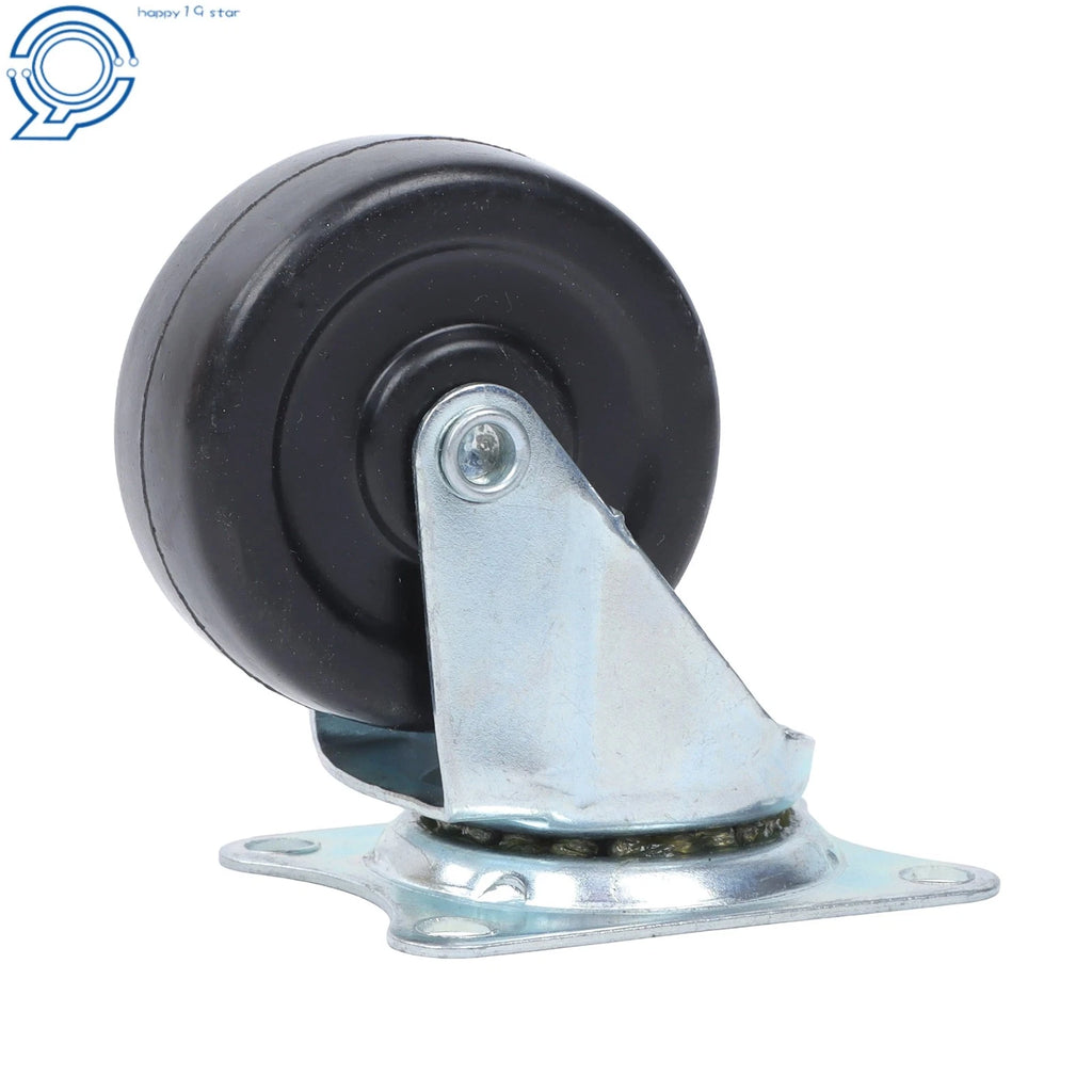 12 Pack Rubber Swivel Caster Wheels for Load Capacity 340lbs (2")