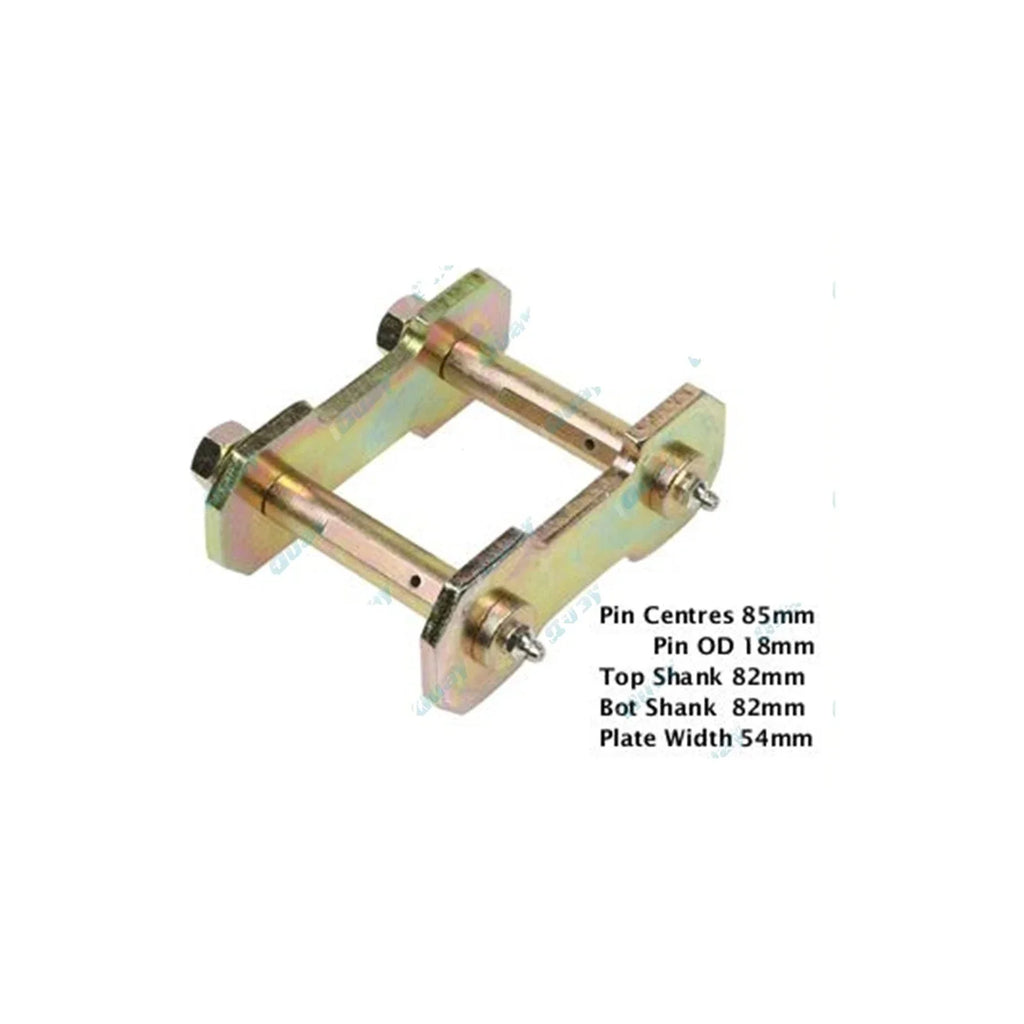 2 Rear Leaf Spring Greasable Shackles for Nissan Patrol GU 4X4 Cab Chassis 99-14