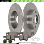 Rear Disc Brake Pad & Rotor Kit for Honda Civic (2016–2020)