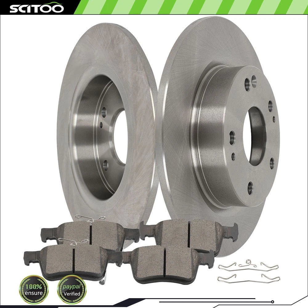 Rear Disc Brake Pad & Rotor Kit for Honda Civic (2016–2020)