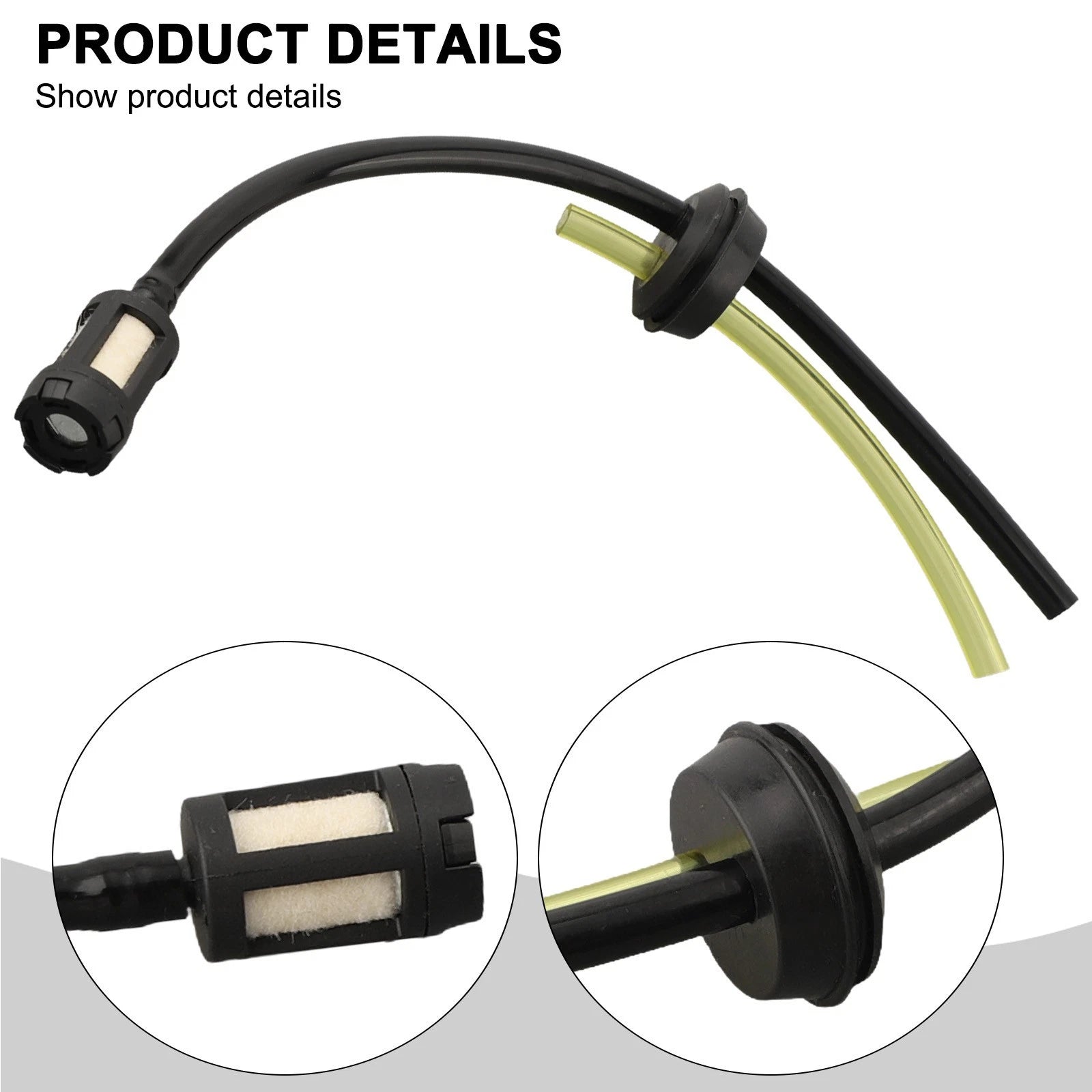 Fuel Hose Pipe with Tank Filter Assembly and Grommet for