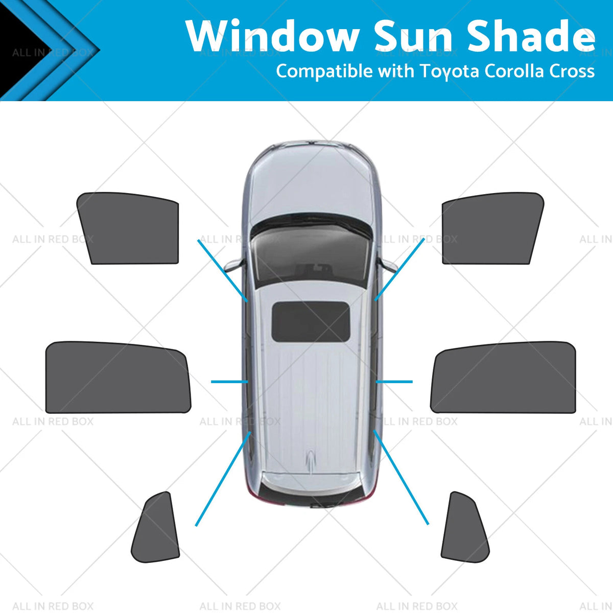 Magnetic Mesh Sun Shade for Toyota Corolla Cross (2022–2023)