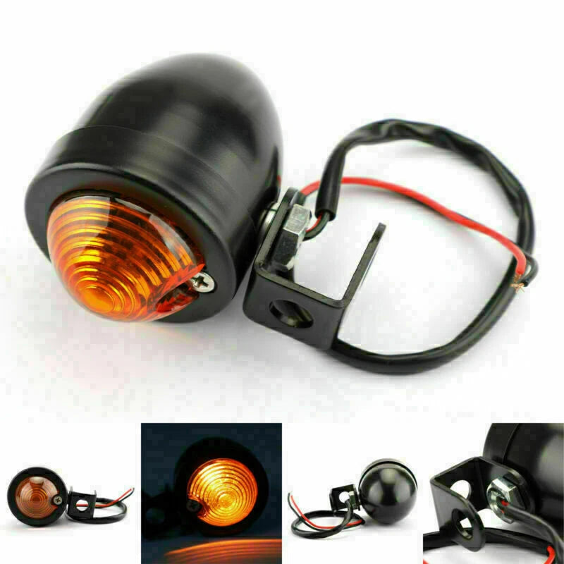 1x Mini Turn Signal Light for Universal Motorcycle (Vintage) T9