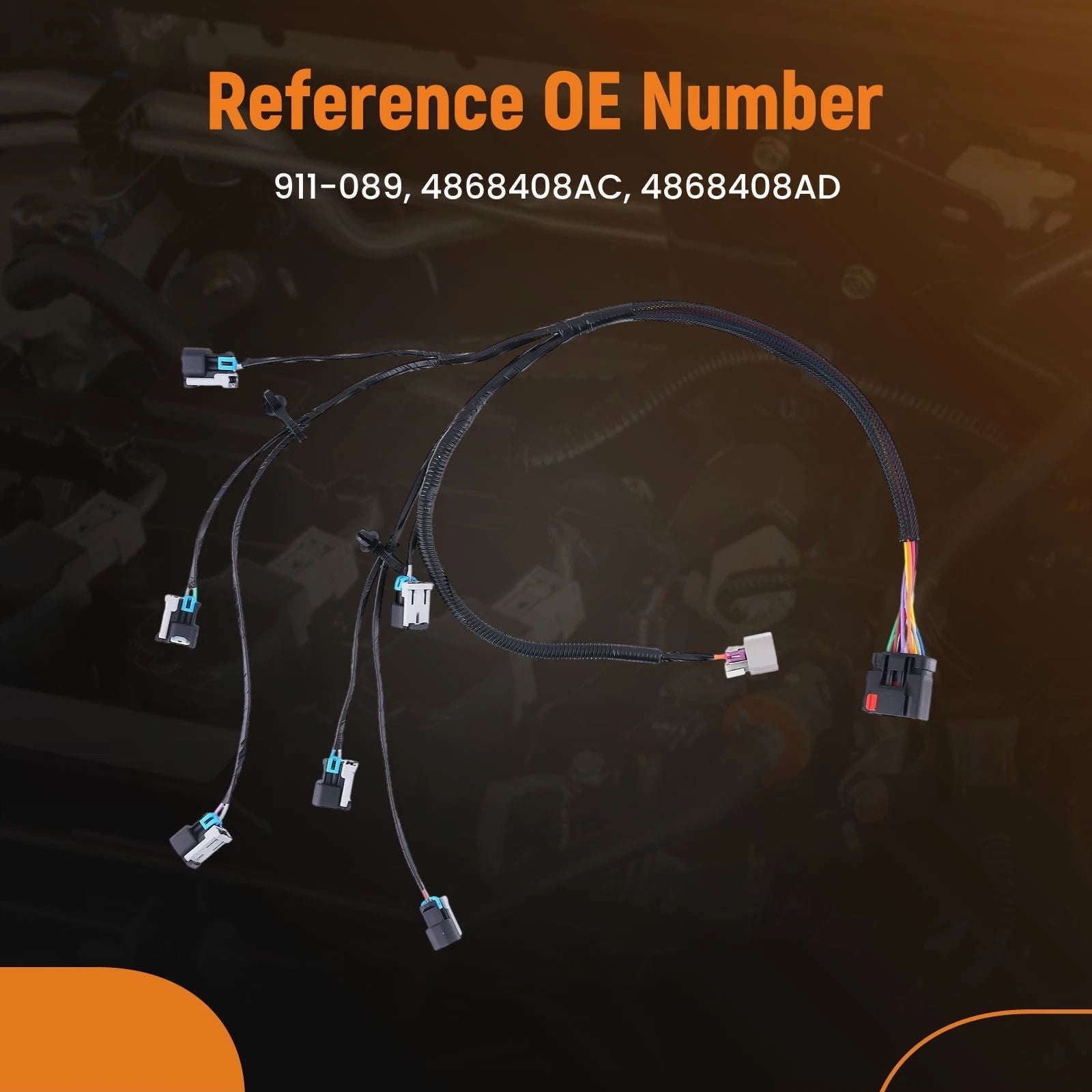 Fuel Injector Wiring Harness for Dodge Caravan Grand Caravan (2001–2003)